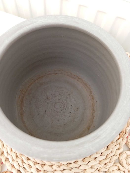 Doniczka szara betonowa 12 cm