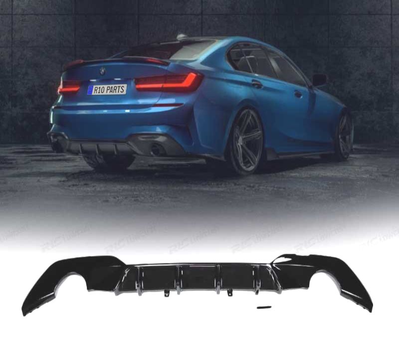DIFUSOR BMW G20 G21 19-22 LOOK M PERFORMANCE PRETO BRILHANTE