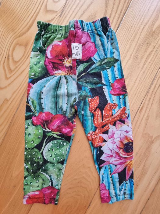 I love milk spodnie legginsy 74/80