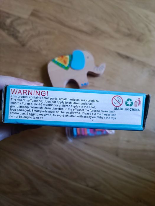 Drewniana gra balansująca „Słoń”