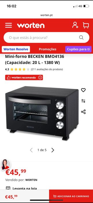 Mini forno becken
