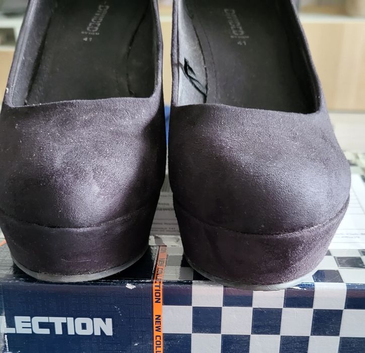 Czarne Koturny H&M 41