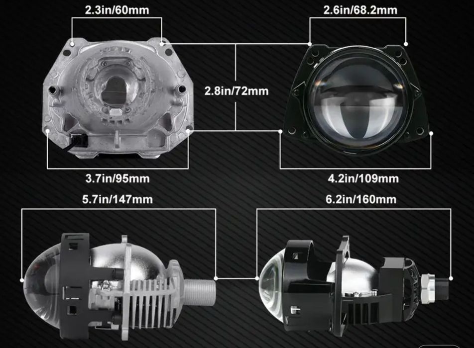 Bi-Led Лінзи 3 дюйма