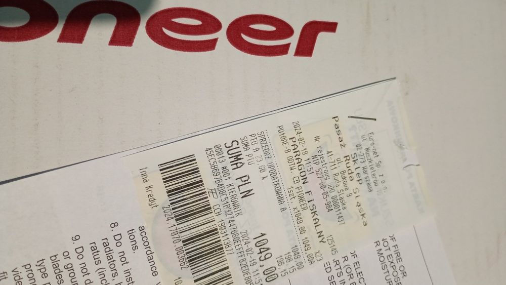 Pioneer PD-10AE gwarancja paragon