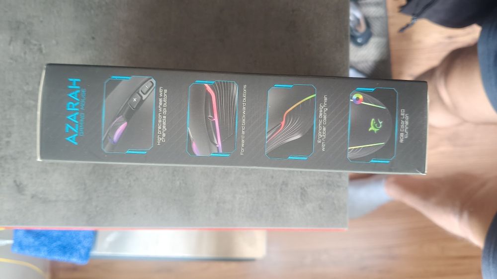 Myszka gamingowa White Shark AZARAH RGB Czarny