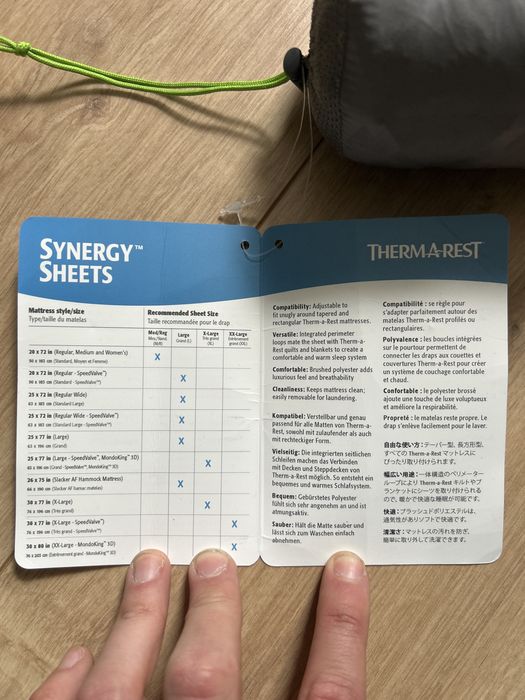 Pokrowiec na materac Thermarest synergy sheet rozm. R