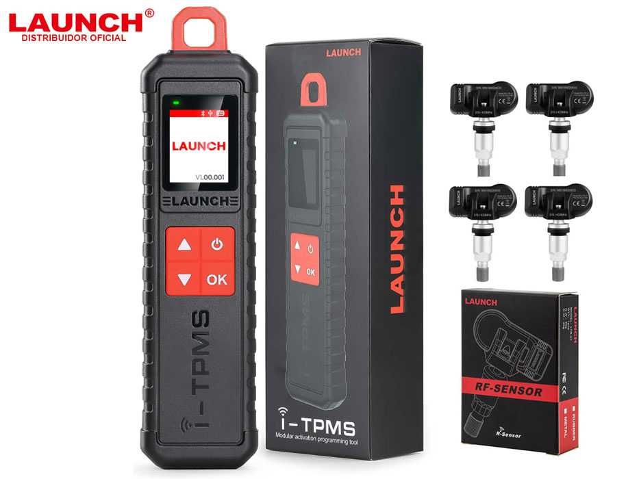 Launch X431 I-TPMS Programador TPMS + Kit 4 Válvulas TPMS (NOVO)