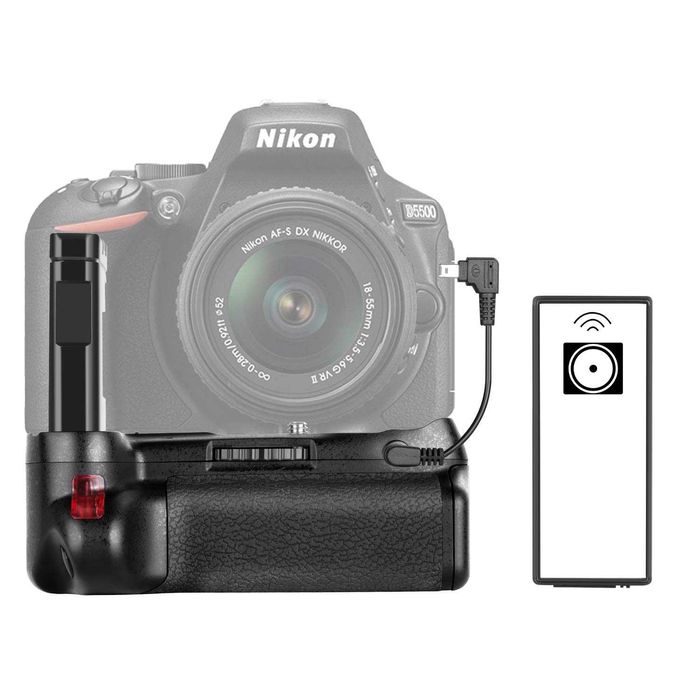 Punho Battery Grip Neewer BG-2T para Nikon D5500 - máquina fotográfica
