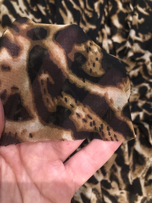 Spódnica asymetryczna w panterkę XS