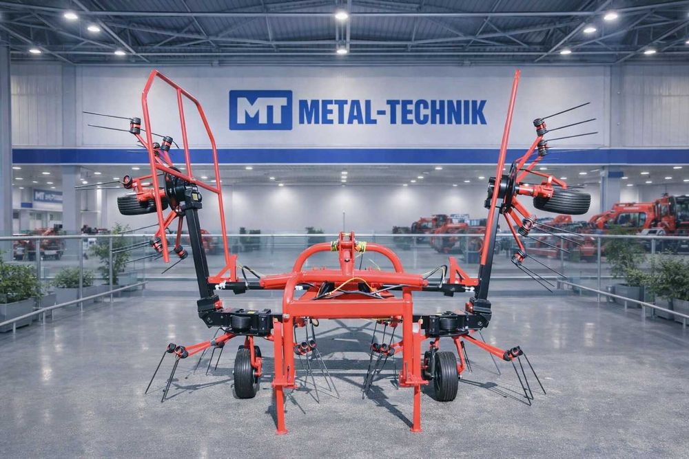 Metal-Technik Przetrząsacz siana 4-wirniki PRZETRZĄSARKA 5,20 PROMOCJA