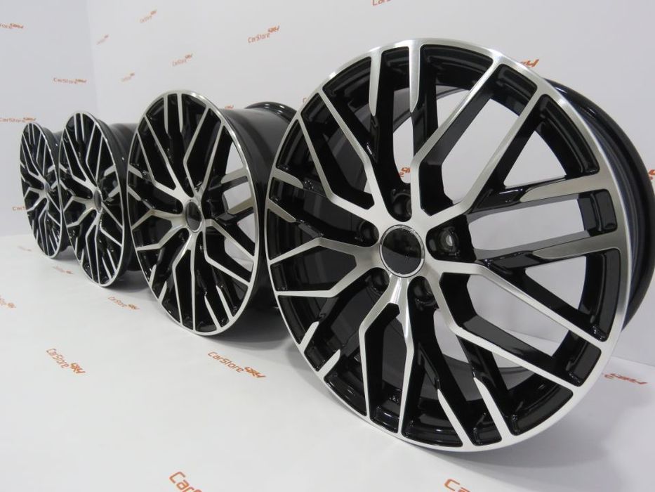 Jantes Look Audi R8 18 x 8 et45 5x112 Preto+ Polido