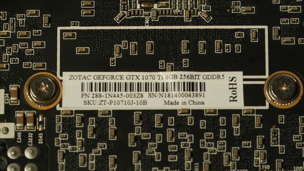 ZOTAC GeForce GTX 1070 Ti 8GB – sprawna, zadbana