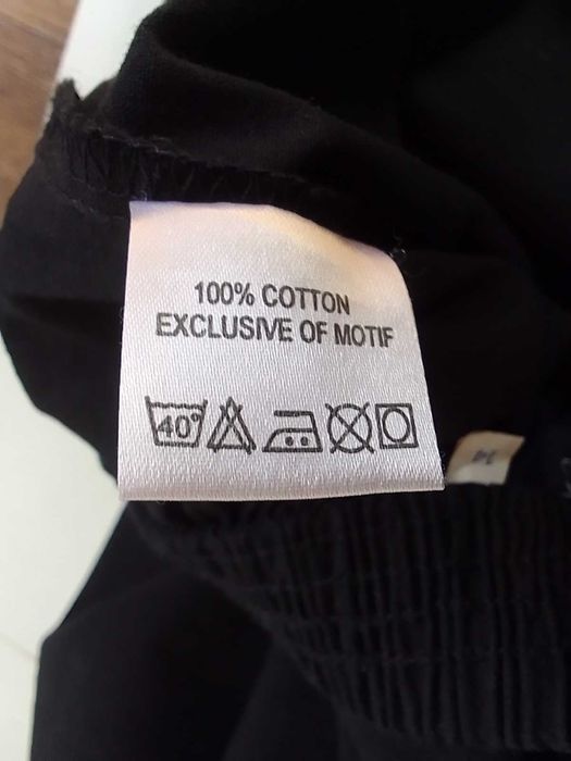 True vintage bawełniane spodnie czarne z haftem  L XL 40 42 jak nowe
