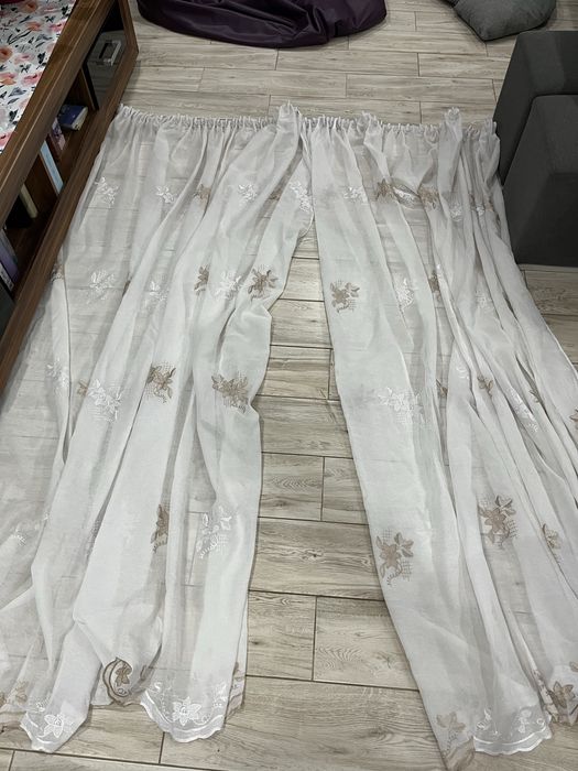 Firana biała 200 cm