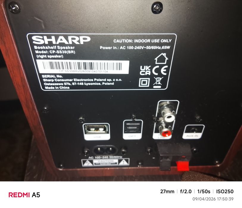 Colunas charp com bluetooth