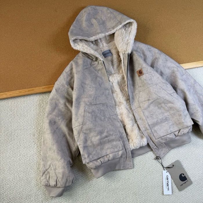 Куртка бомбер Carhartt з хутром/ тепла ккртка кархарт