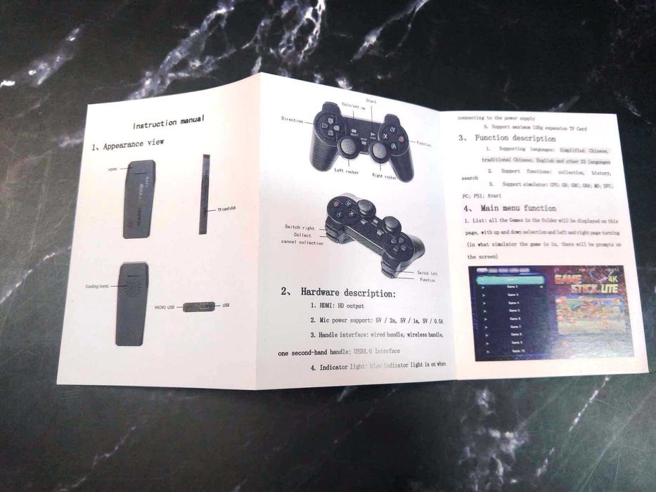 Игровая приставка tv stick game 3888 игр HDMI 64Gb на двоих