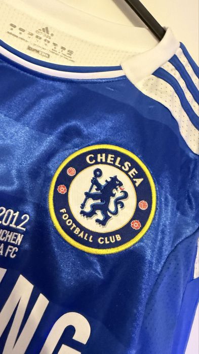 Longsleeve  Koszulka Retro Chelsea FC – Didier Drogba (Finał LM 2012, Monachium)