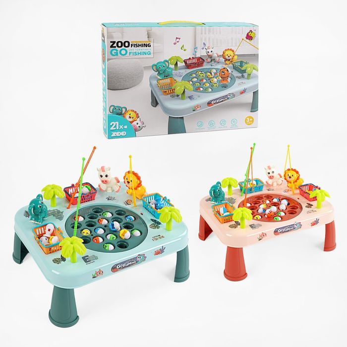 Риболовля (21 рибка, 3 видочки, фігуркии тварин, пісенька англійською)