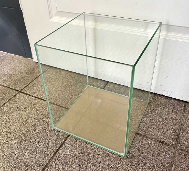 Akwarium Kostka 25x25x30 19L Bezbarwny Silkon NOWE