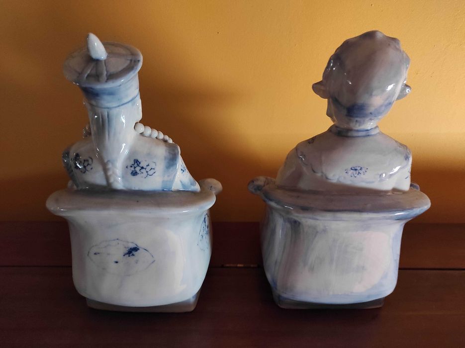 Imperador e imperatriz chineses ceramica