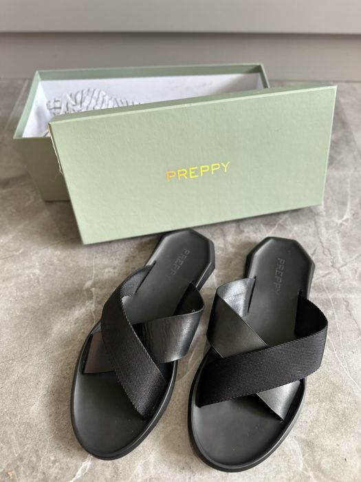 Чоловічі шкіряні сандалі шльопанці Preppy PRPY 40