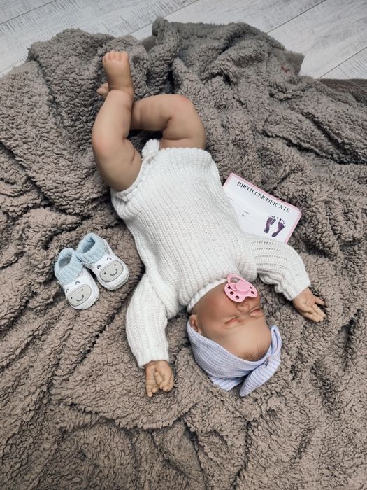 Lalka reborn pulchny bobas dziecko niemowlę noworodek dziewczynka duża