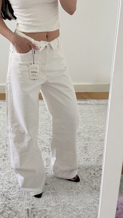 Джинси Zara зі складеним поясом