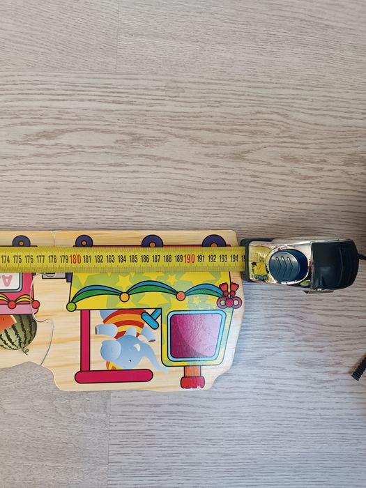 Super zestaw drewniany alfabet układanka 2 metry  + gratisy