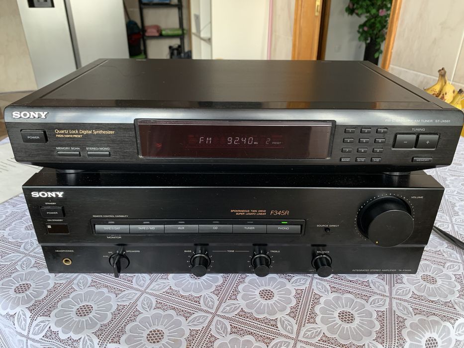 Amplificador e sintonizador  sony