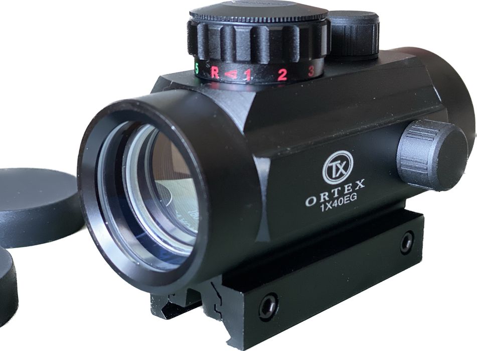 Коліматорний приціл Ortex 1×30 червона/зелена точка  міцний корпус
