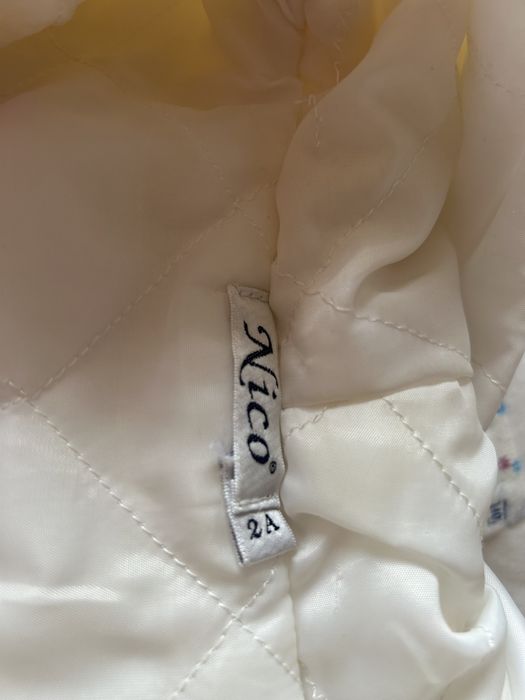 Casaco pele branca para criança (até 3 anos)