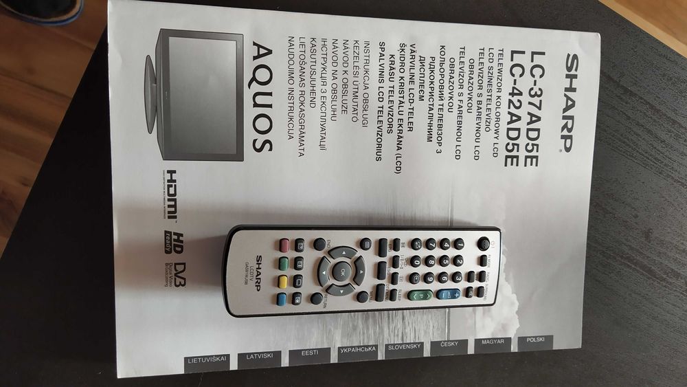 37'' Elegancki telewizor Sharp AQUOS LC-37AD5E