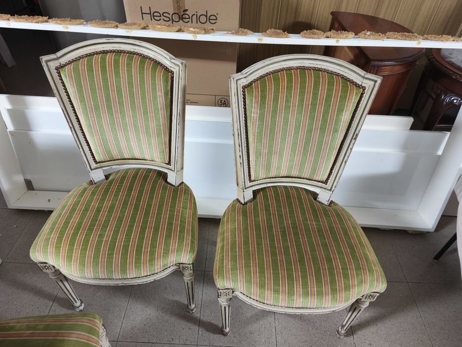 Seis cadeiras vintage