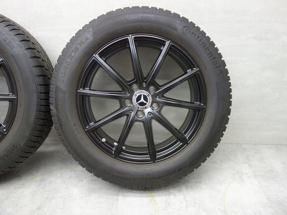 215/60R18 Koła zimowe Mercedes OE GLB GLA Continental jak nowe Tpms runflat