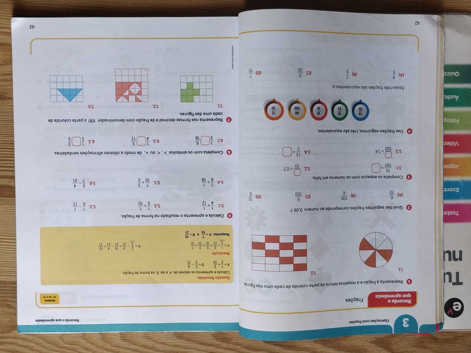 Caderno de Fichas Matemática 6ºano