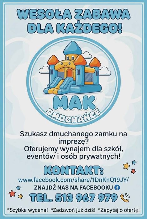 Dmuchaniec Zjeżdżalnia dmuchana