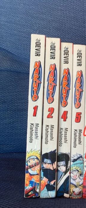 Naruto Volumes 1–7 (except 3 and 6) – Devir