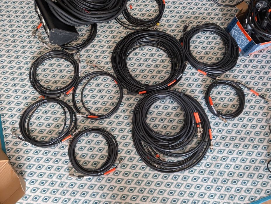 Diversos Cabos XLR, Jack, SDI, energia etc