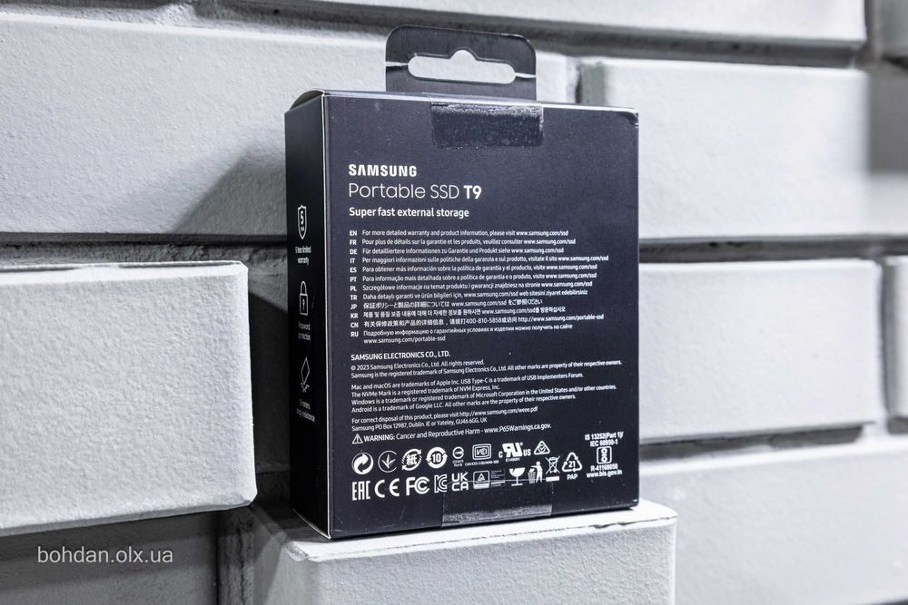 Samsung T9 2TB Portable SSD Black (MU-PG2T0B)