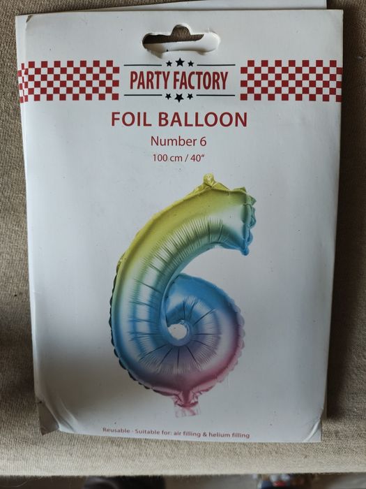 Balony cyferki wszystkie prócz nr 1