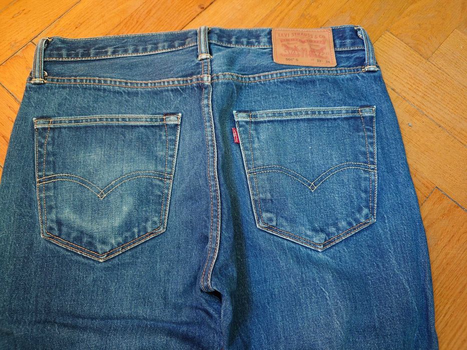 Spodnie Męskie Levis 501 33/34 niebieskie