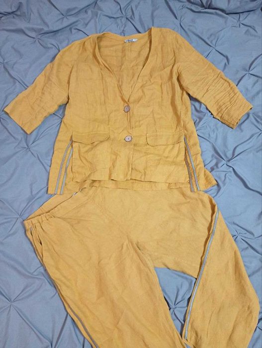Льоновий костюм annavero р. 54/56 100% льон