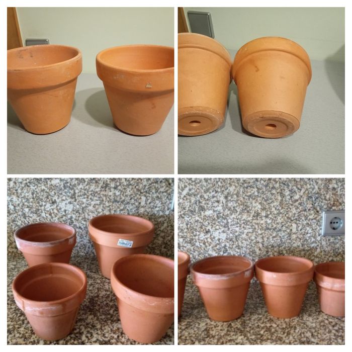 Vários vasos com diferentes modelos e tamanhos