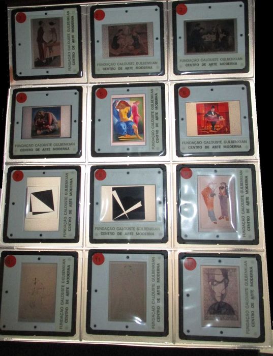 Livro Artistas Portugueses Modernos 1 Almada com 12 Slides