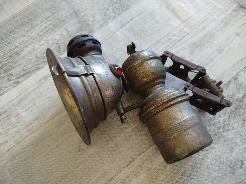 Lanterna antiga de carbureto – colecionável vintage
