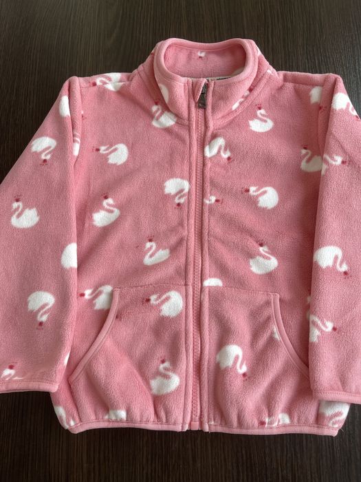 Теплая флисовая  толстовка для девочки