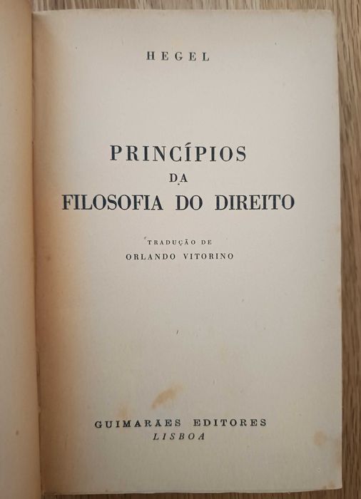 Hegel - Princípios da Filosofia do Direito (portes incluídos)