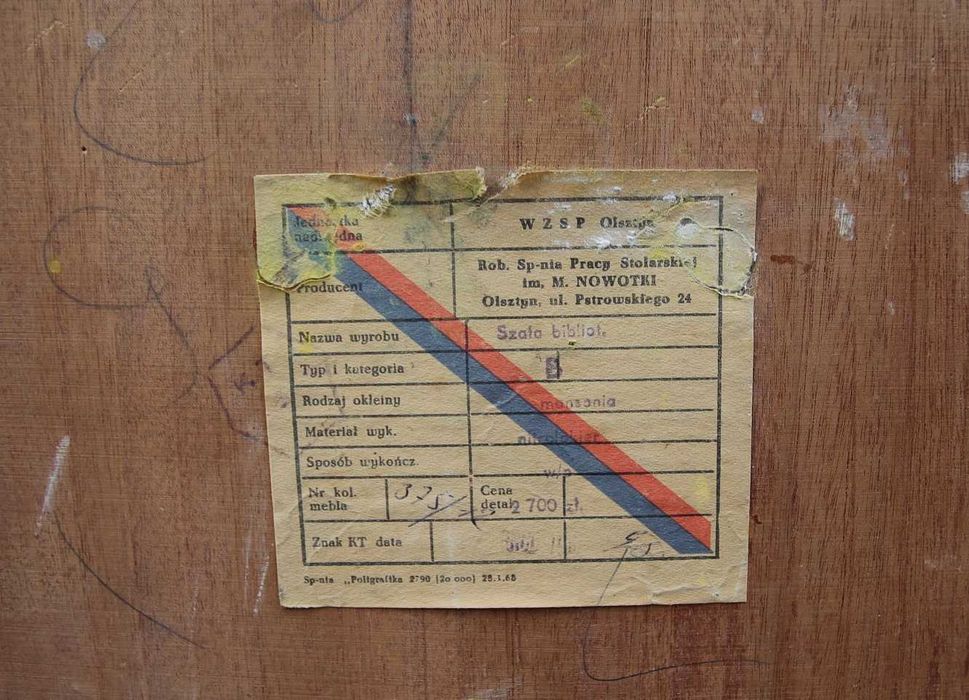 Biblioteczka szafa PRL