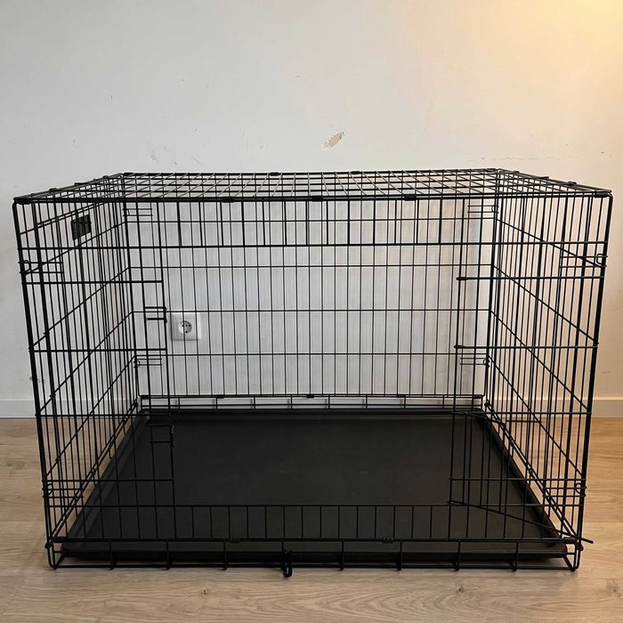 Duża Klatka Kojec dla Psa Kota Transporter Metalowy Składany 90x60x67 cm
